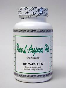 Pure L-Arginine HCl 500 mg 100 caps